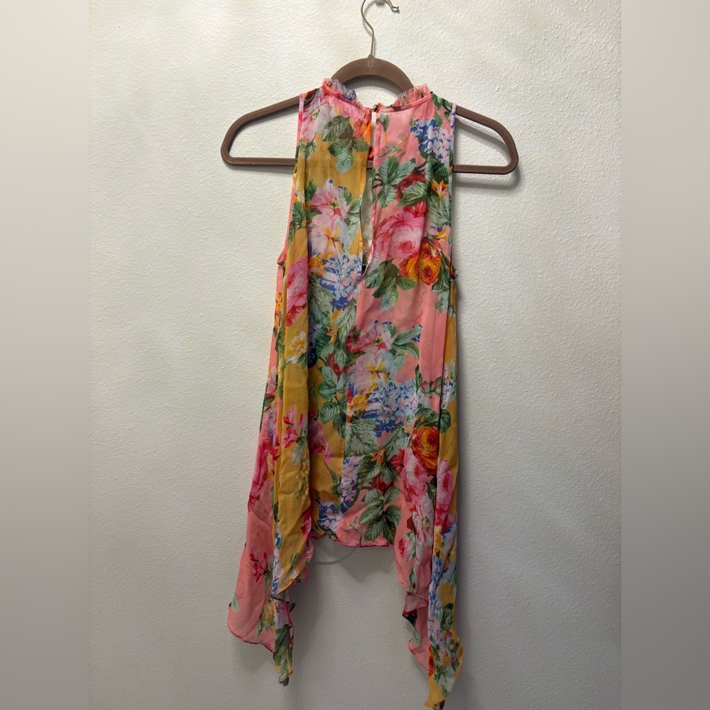 Anthropologie x Nikasha MOREVIA Sz Sm Pink Floral Embroidered - Picture 3 of 8